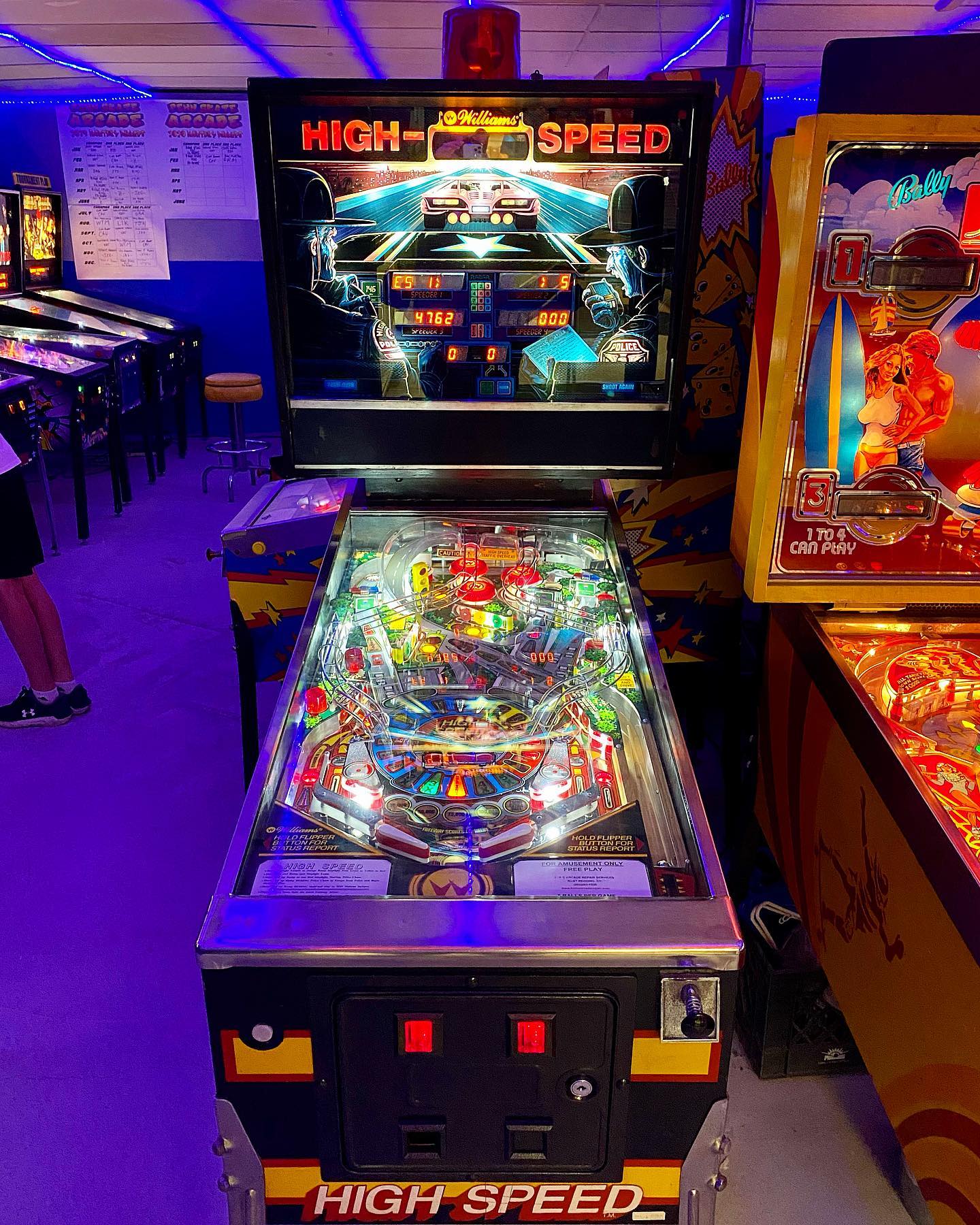 ハヤテ　ウィルヘルミナ　SP 1986 Williams High Speed pinball machine