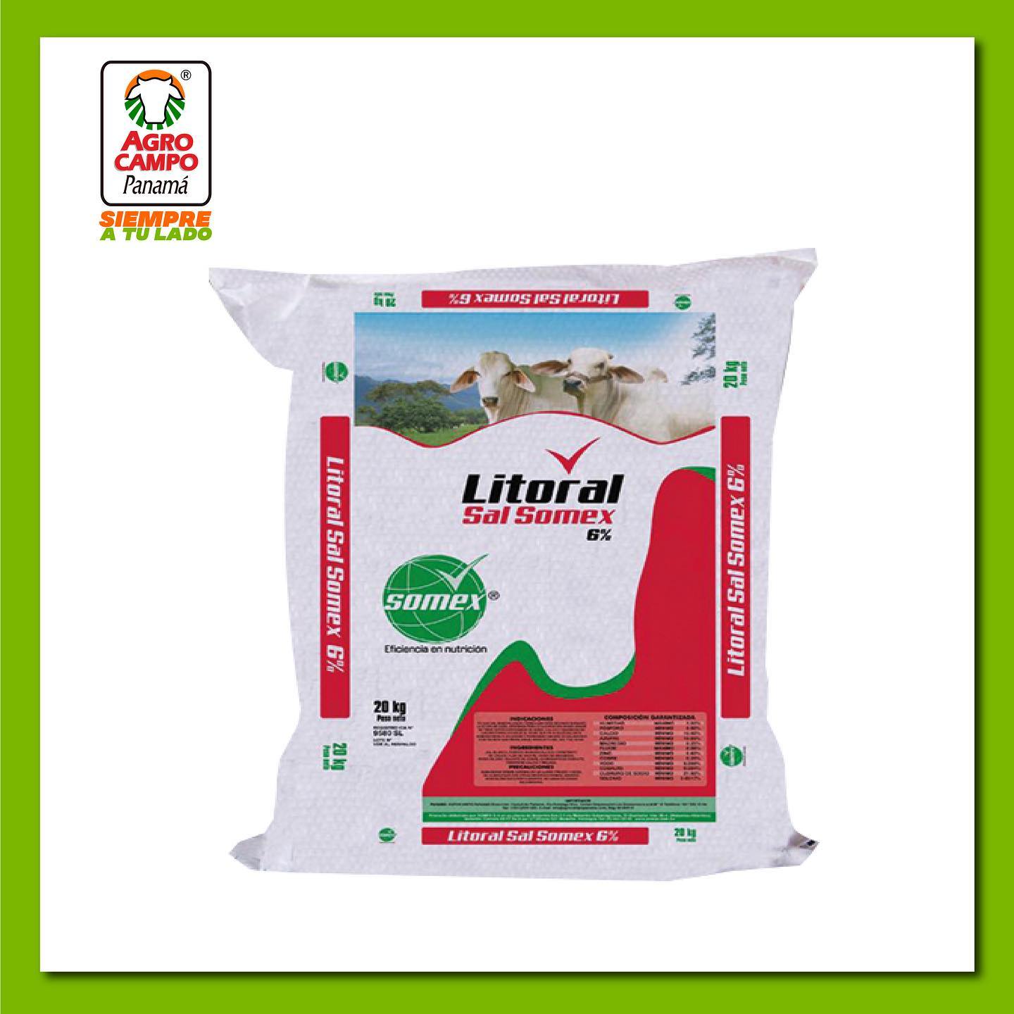 Sal Mineralizada Somex Litoral 6%... - Agrocampo Panama