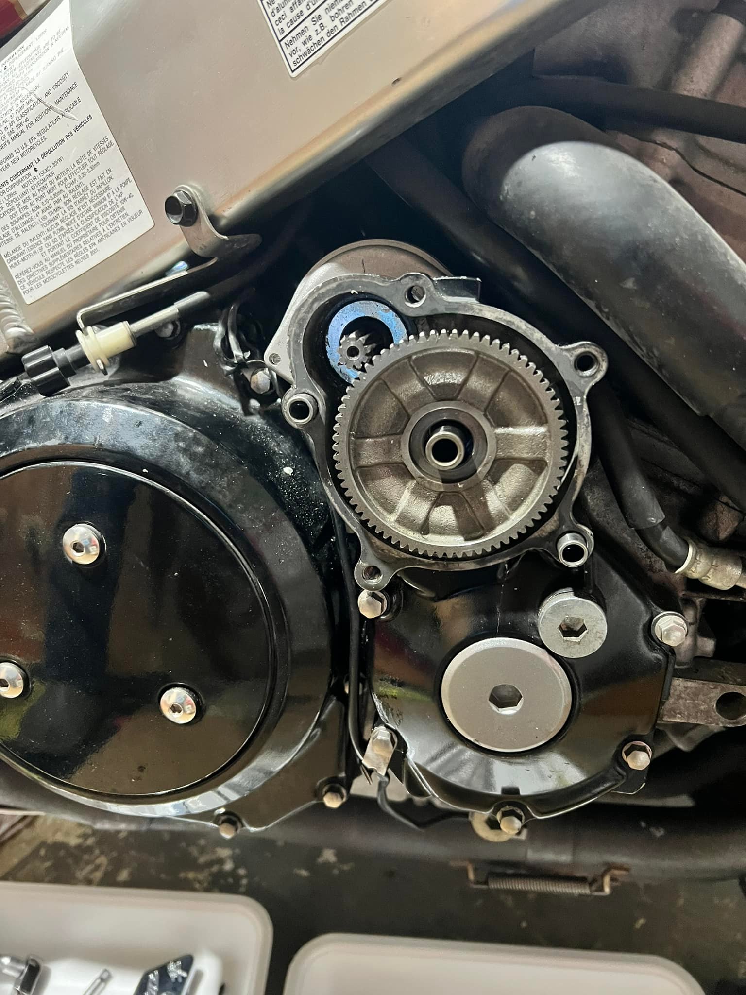 やっぱりダメだった😱😭 SUZUKI隼 初期型セルモーターギア破損