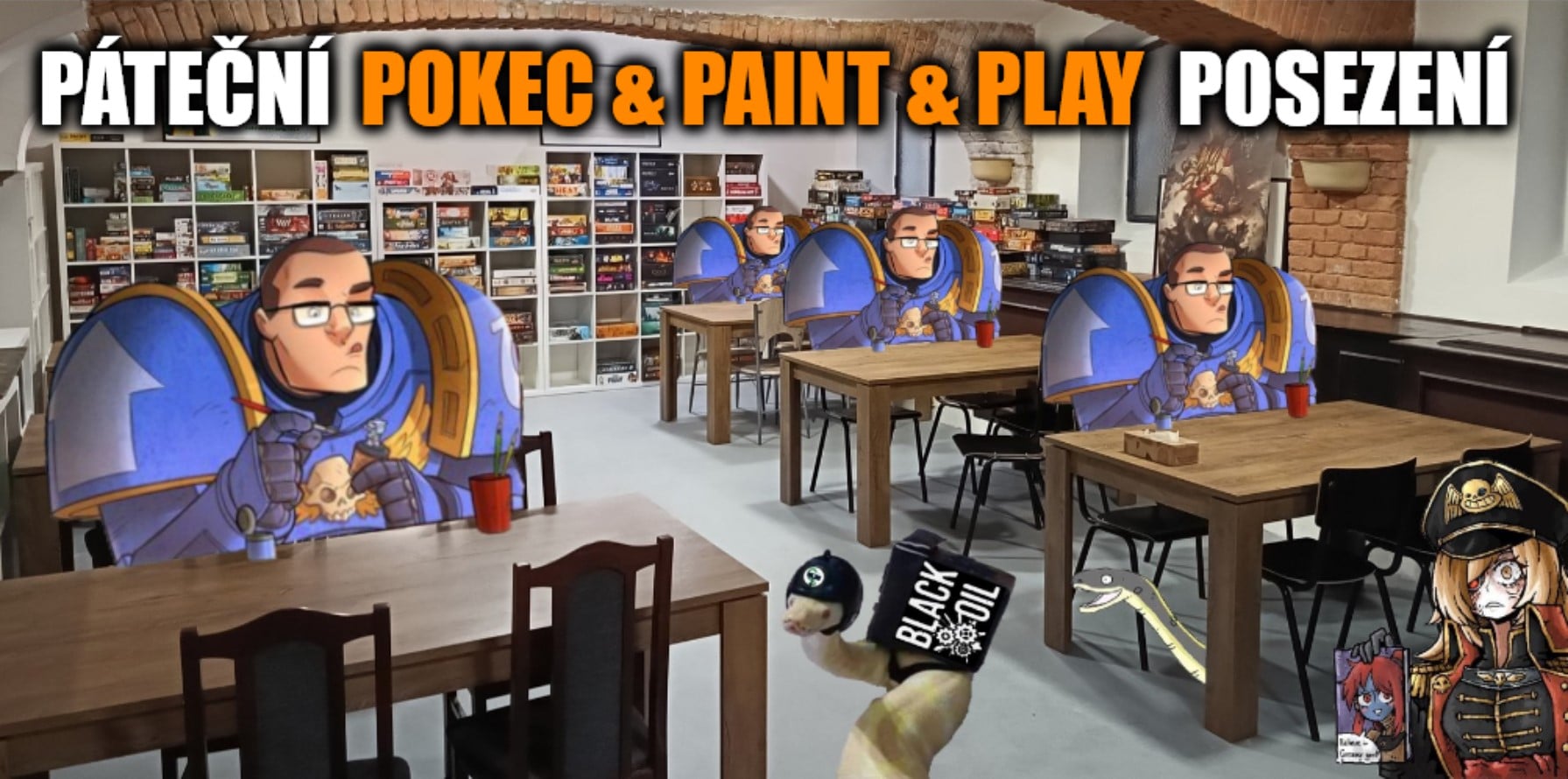 Páteční Pokec&Paint&Play Posezení