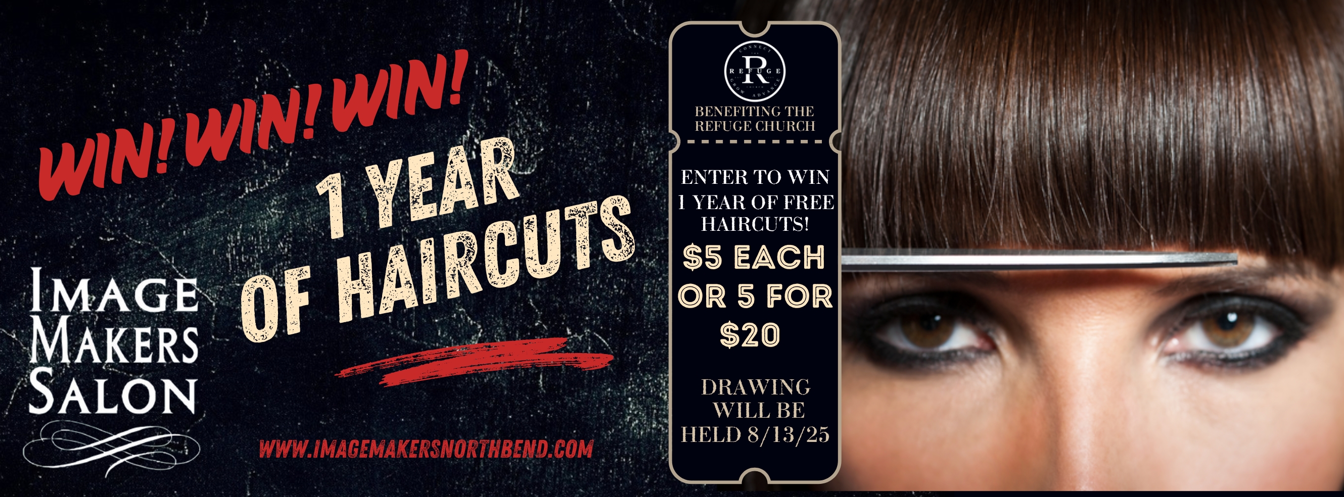 1 Year of Free Haircuts Raffle!