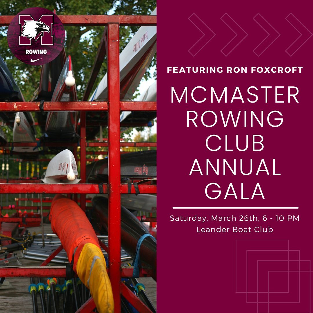 McMaster Rowing - This Thursday, March 17th, is the last day to buy ...