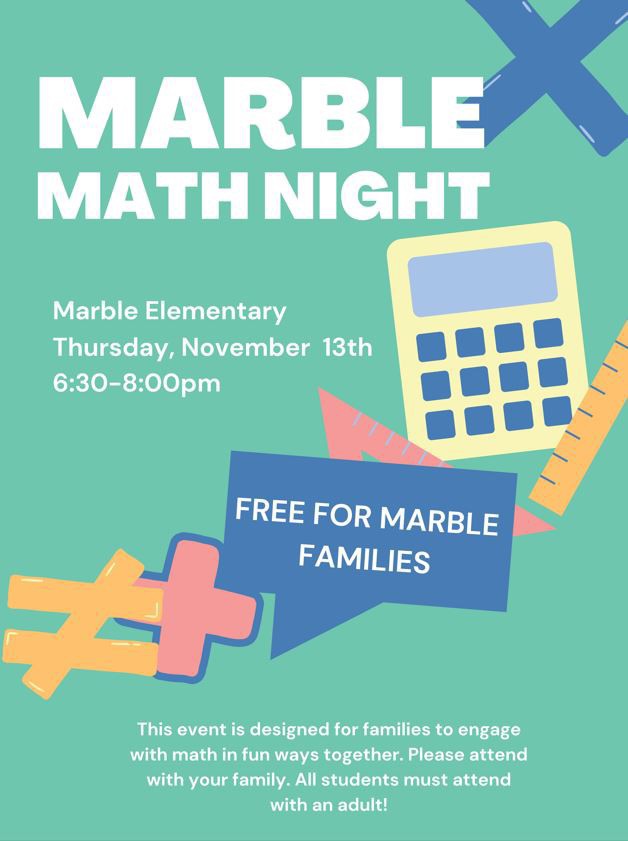 Marble Math Night!