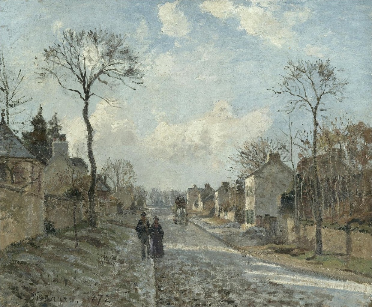 Camille Pissarro (1830-1903) The Road to Versailles at
