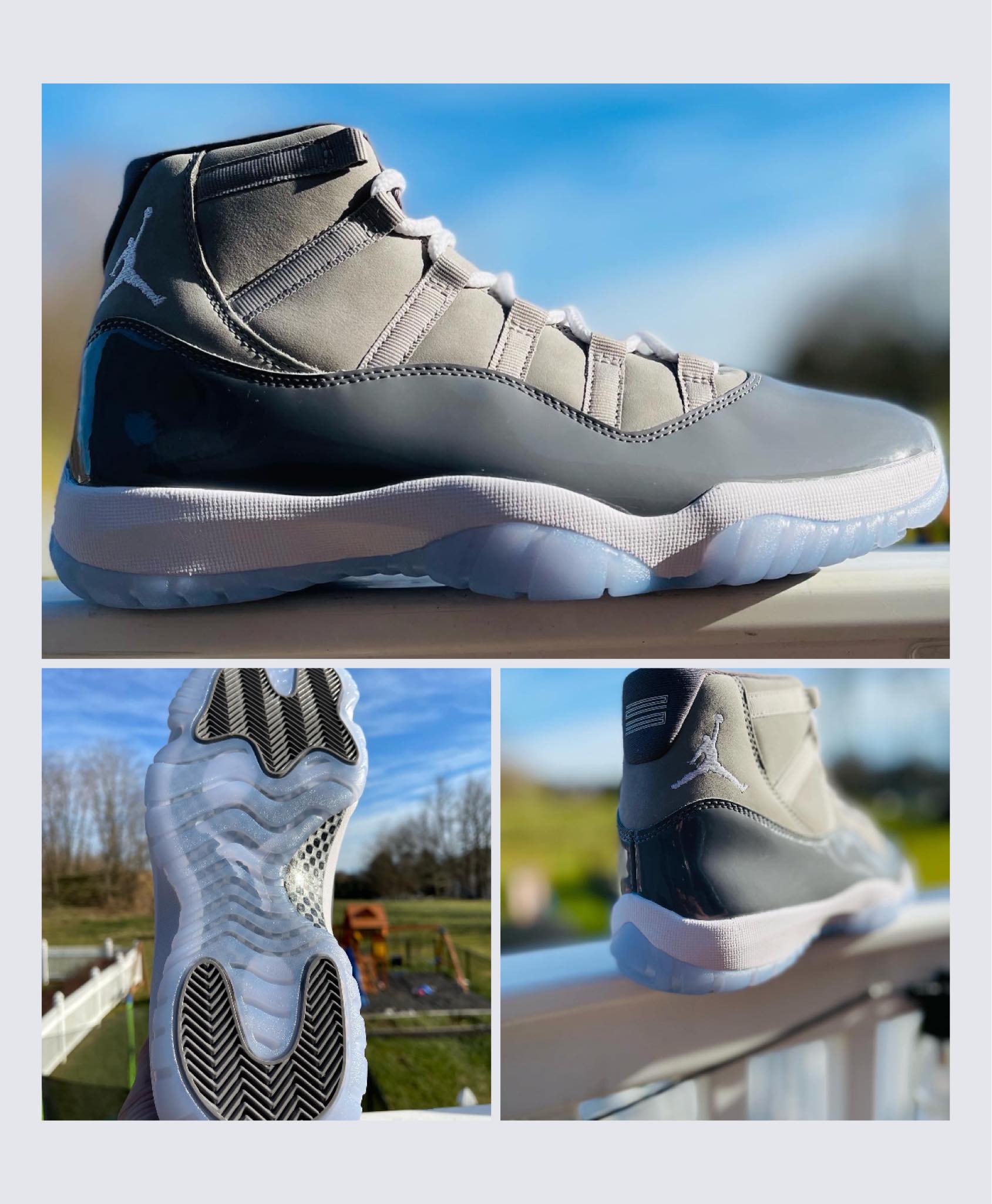 Jordan 11 Retro Cool Gray Original 10.5 ロ発ロ 302C78F1- 302C7 高 