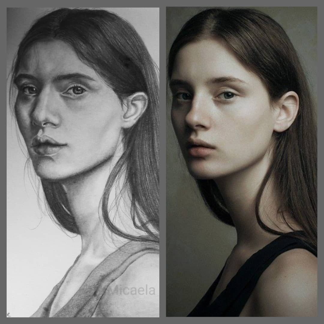 Micaela Ortega - Dibujo VS Referencia 😳 .... | Facebook