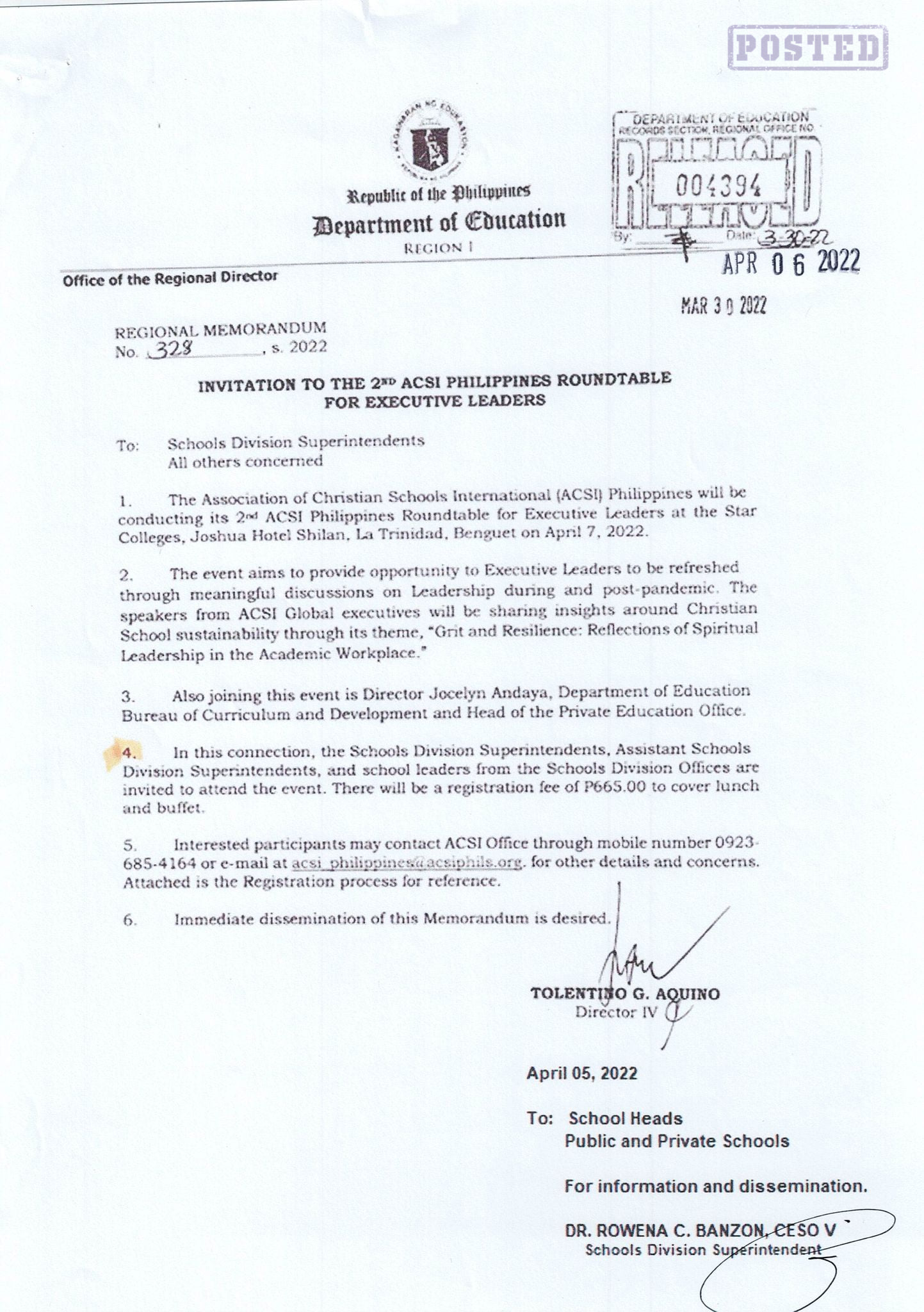 Invitation to the... - DepEd - San Fernando City, La Union