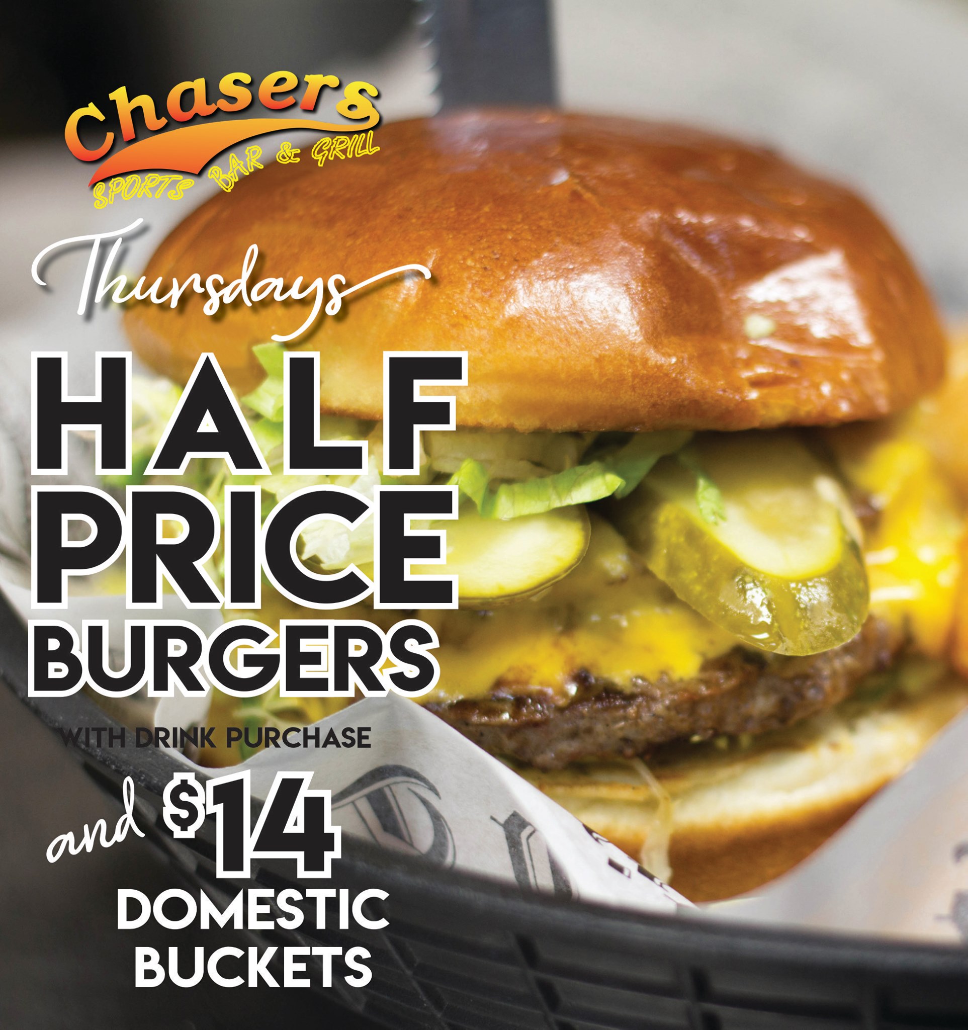 Thirsty Thursdays @ Chasers! $14... - Chasers Lake Zurich | Facebook