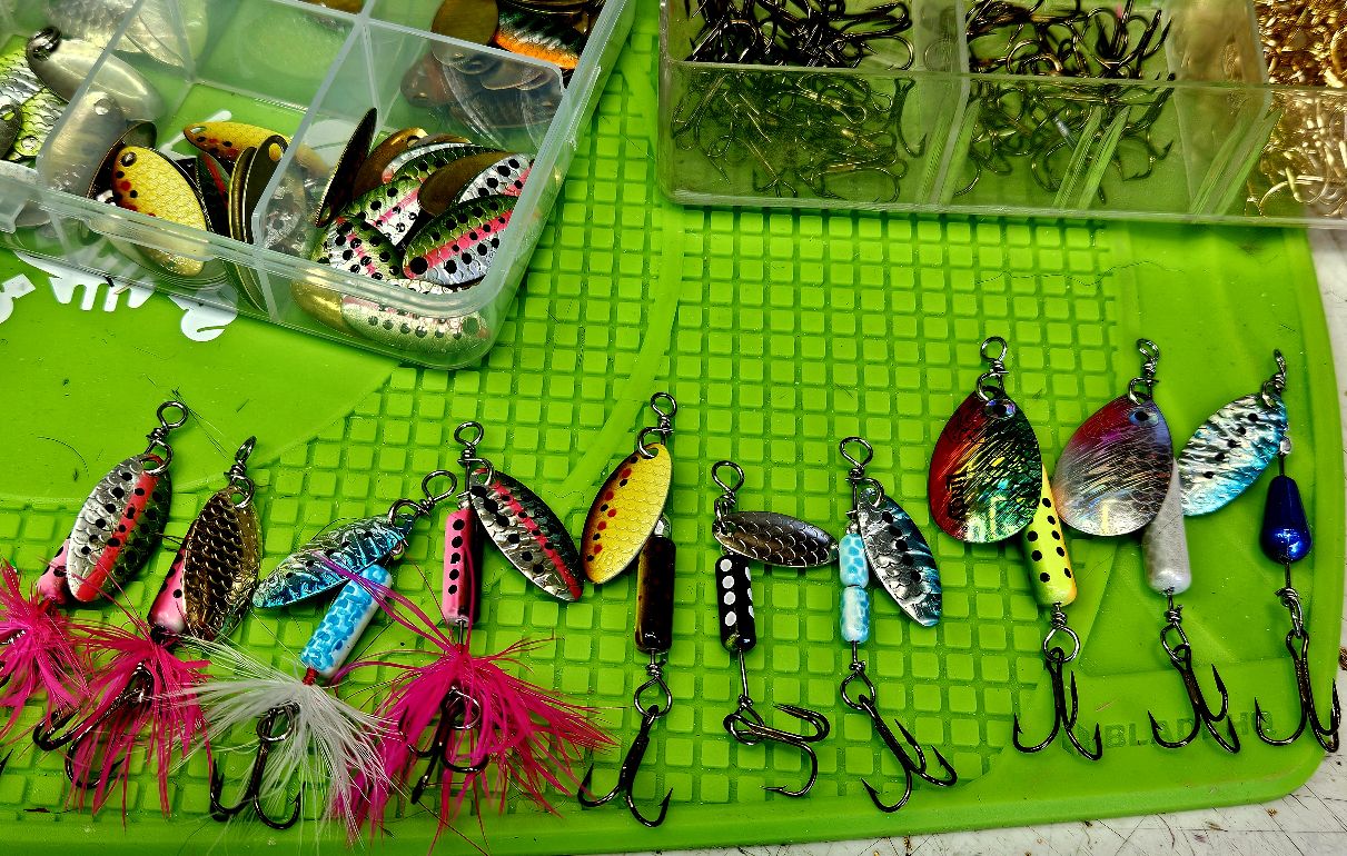 fence decoration fish lures Wally's Wooden Danny  J&H Tackle themed spaces Sporting Wood Needle Fish 