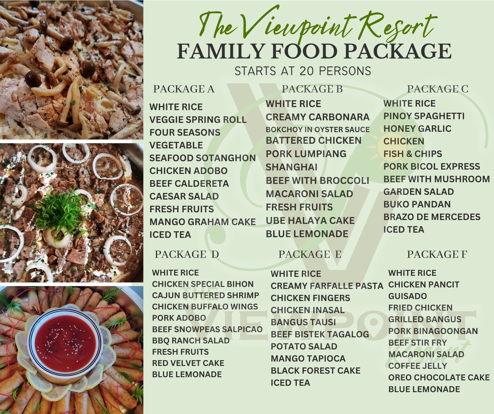 Our updated Food Packages that is... - The Viewpoint - Opol