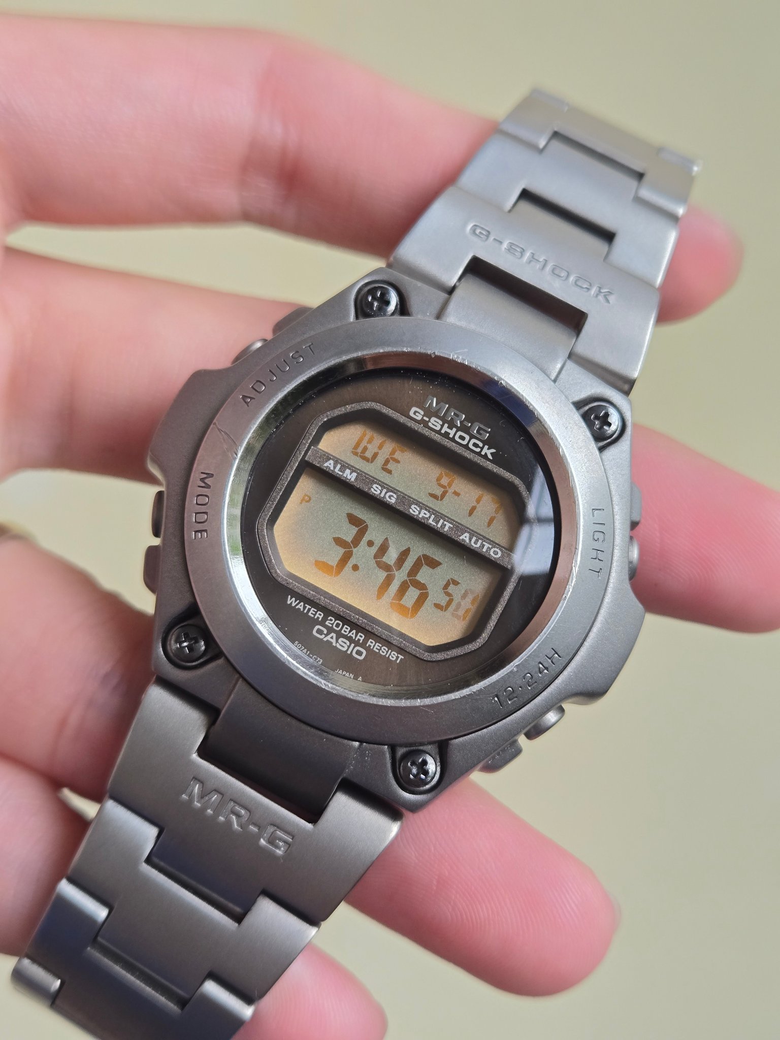 Casio MR-G Mrg-100t watch for sale