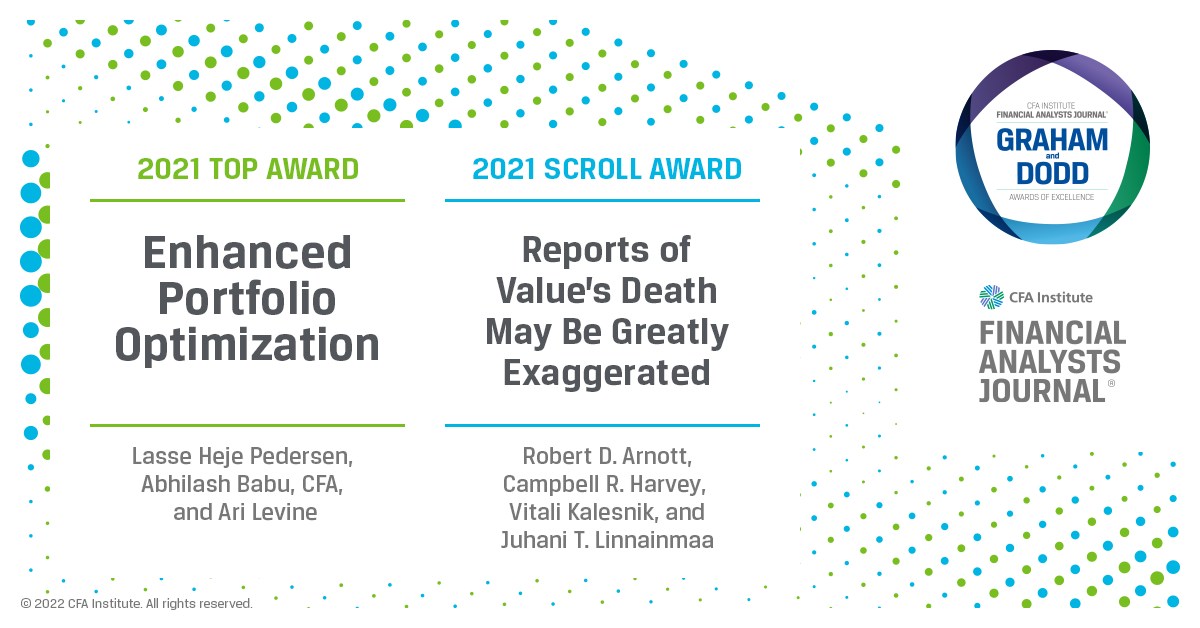 CFA Institute - 📢 We are pleased to announce the winners...