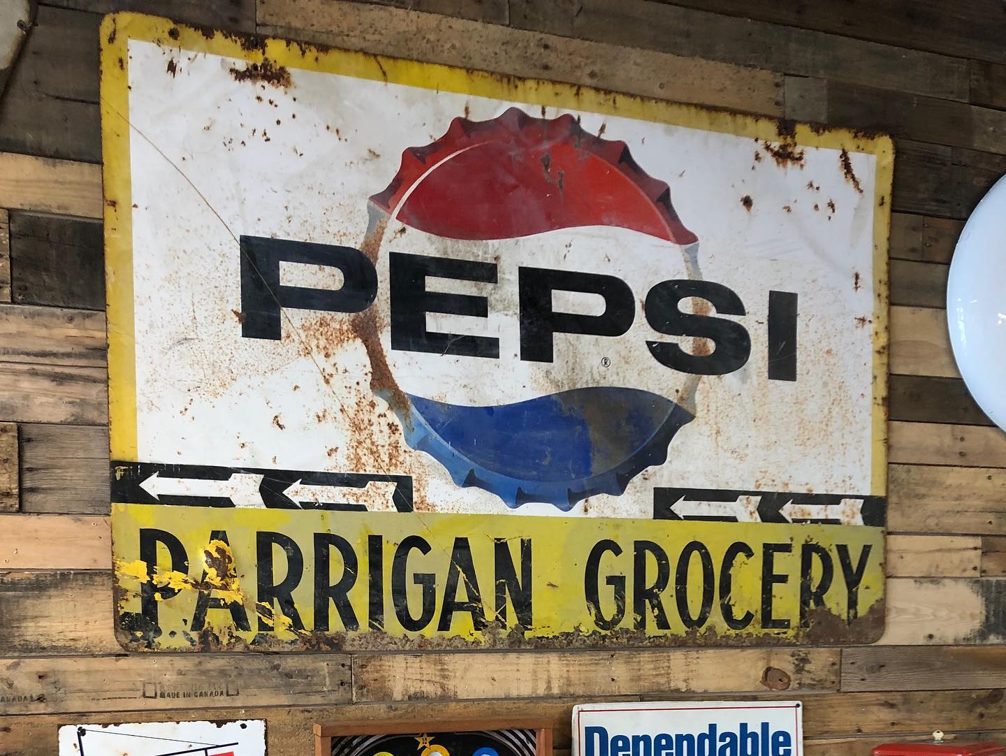 Any other plastic sign collectors out there? We just picked up
