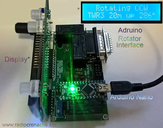 Radiocronache - The rotator unit, based on arduino (code...