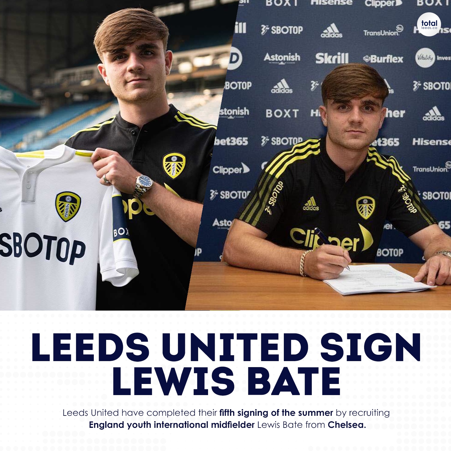 TotalLeeds.co - Leeds sign @lewbate #LUFC | Facebook