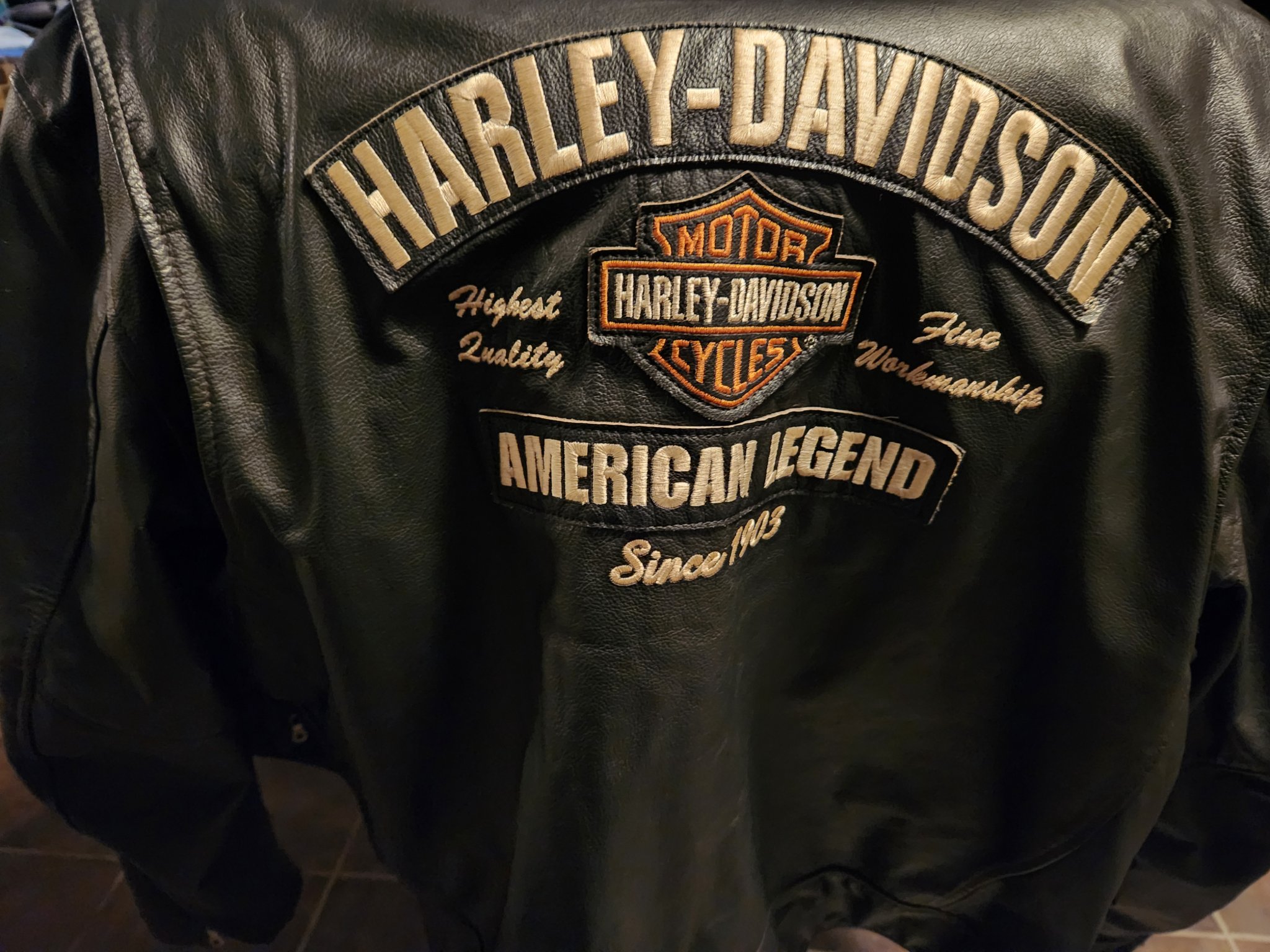 Harley Davidson: Men's Black Leather Jacket, Size 3XL, American