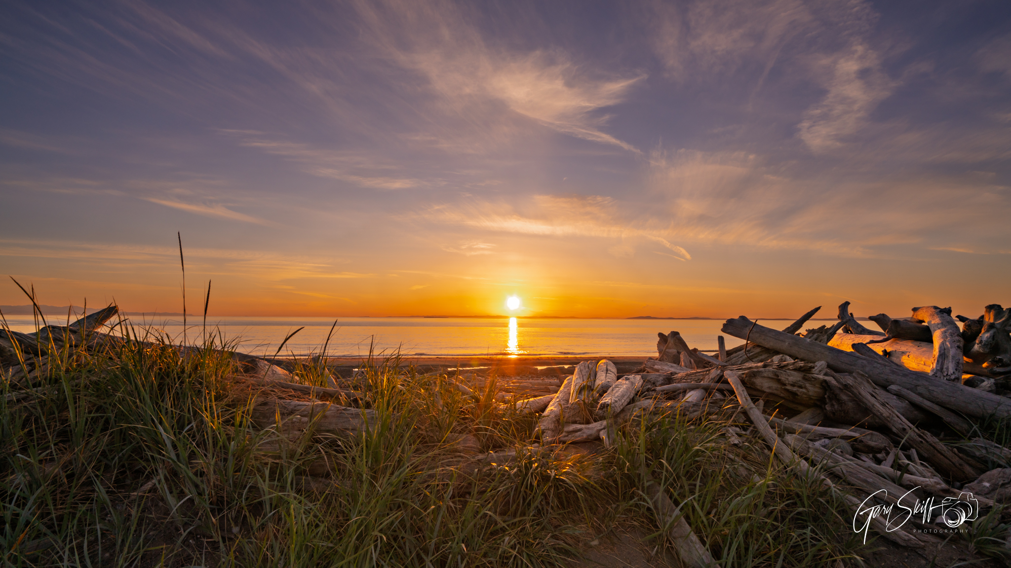 West Beach Sunset - West Beach Road, Oak Harbor. 5/10/2025