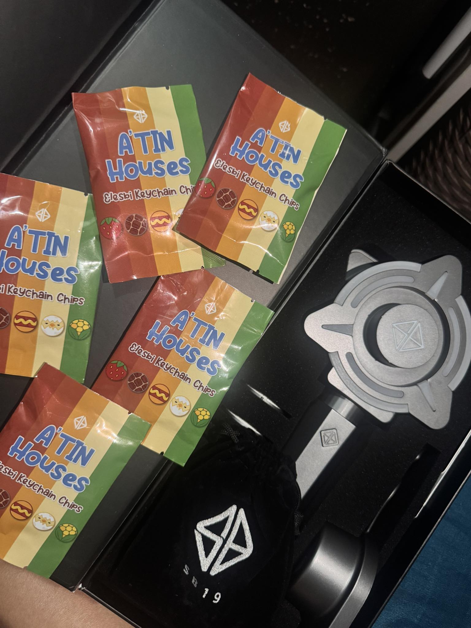 SB19 member logo keyring chip set for sale