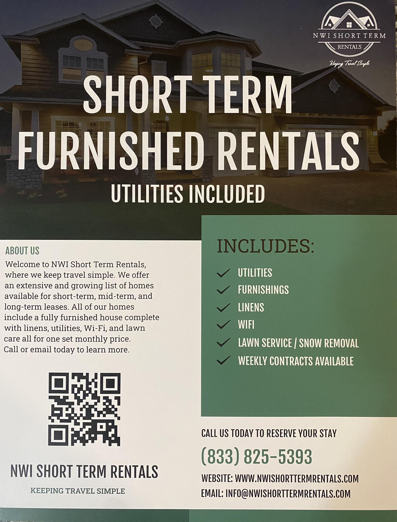 NWI Short Term Rentals | Portage IN