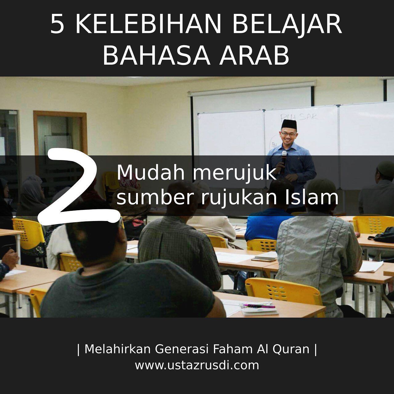 5 Kelebihan Belajar Bahasa Arab Ustaz Rusdi Alias Facebook