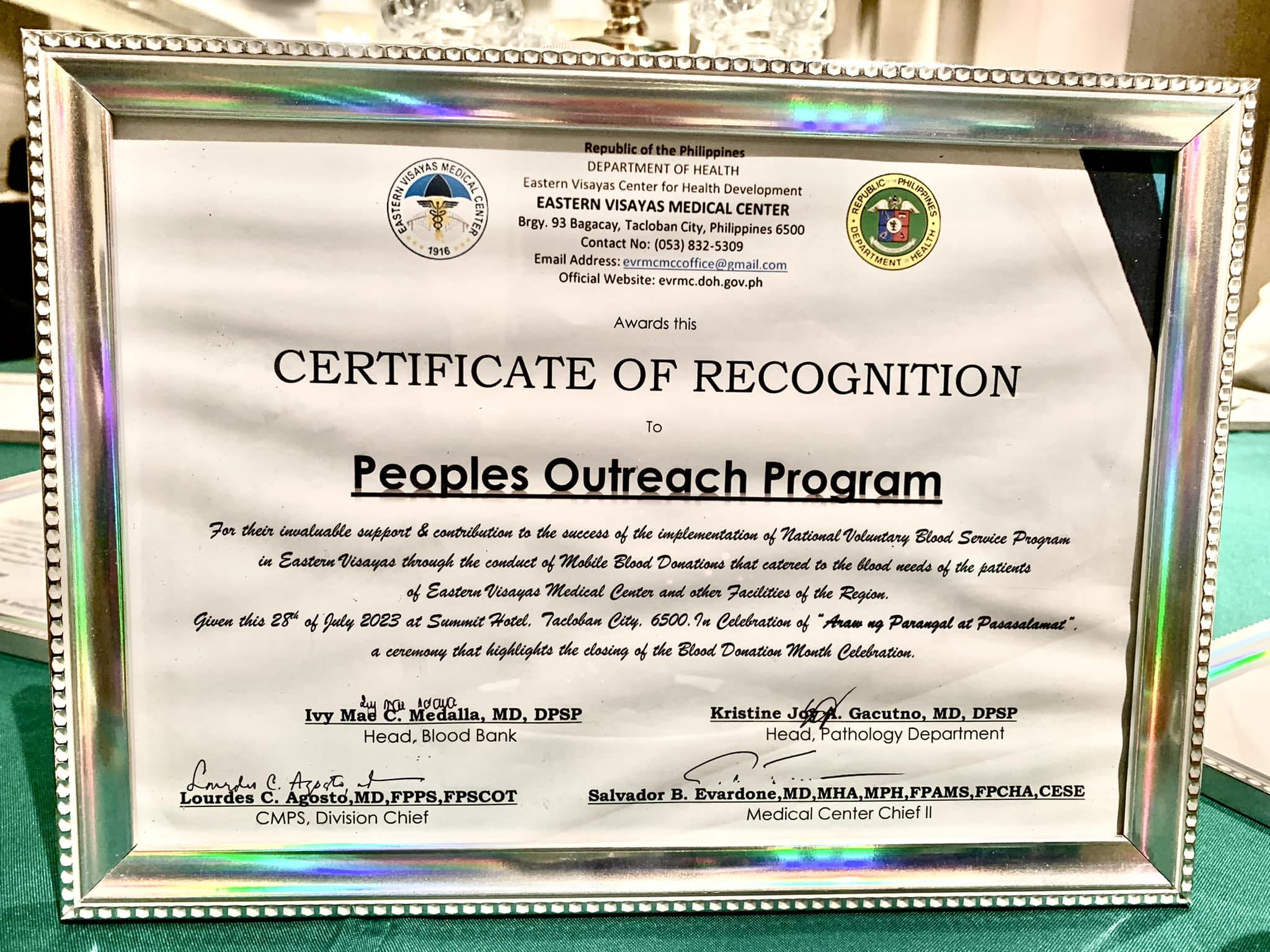 People’s Outreach Program | Calbayog