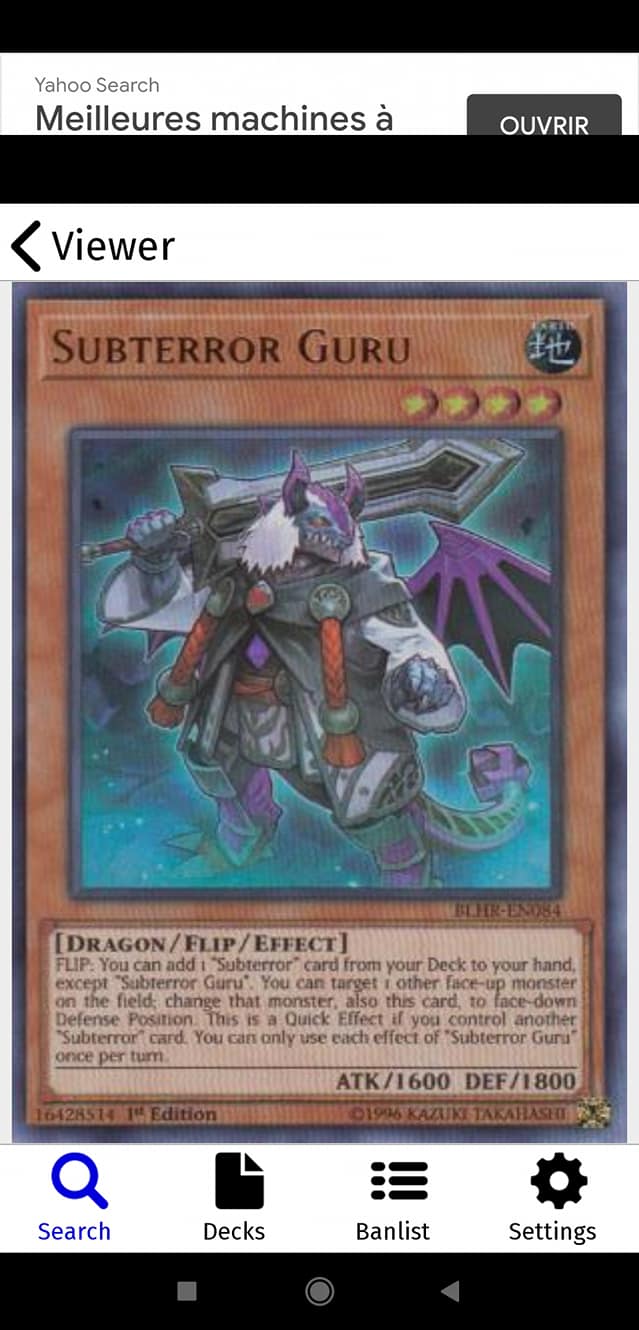 guru deck yugioh Yu-Gi-Oh! - Subterror - SAST-EN094 - Savage Strike - First Edition Mint / near mint condition trading card SUBTERROR GURU CONTROL DECK PROFILE