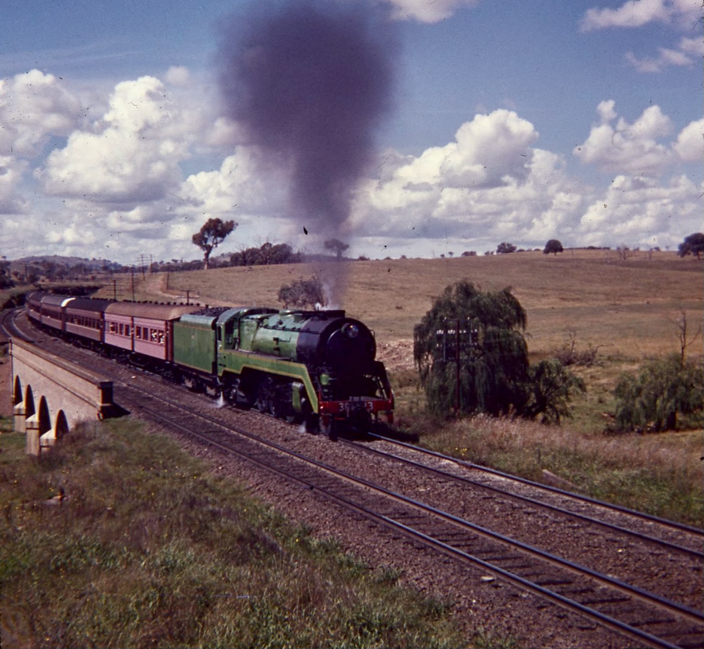 3813 train on Cootamundra day tour in 1972