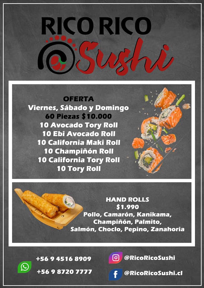 Rico Rico Sushi - 🚧 Hoy no te puedes perder nuestras... | Facebook