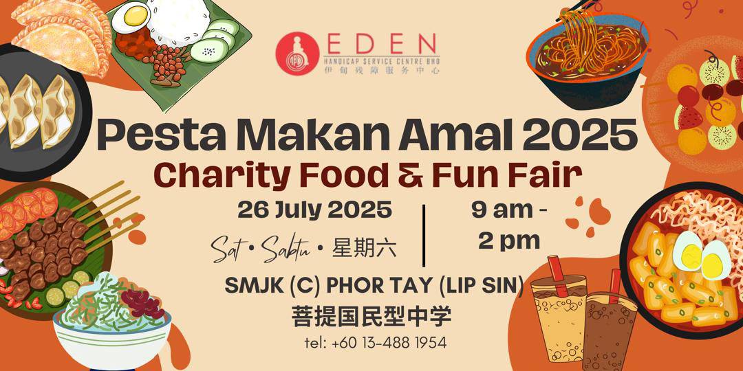 Eden charity food and fun fair 2025 in Penang