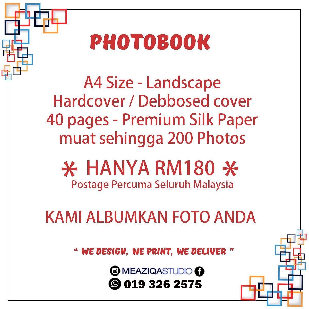 Meaziqa Studio - ** KAD RAYA PHOTOBOOK ** Raya tahun ni memang tak ...