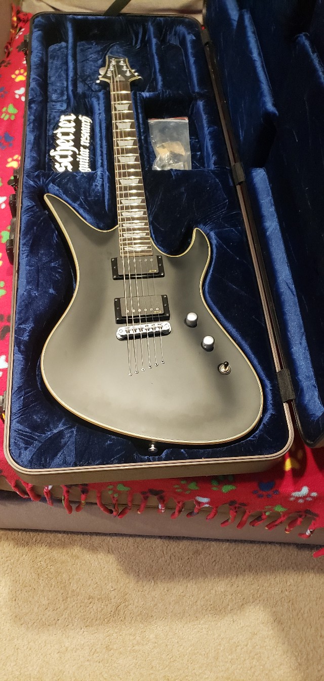 1997 Schecter Custom Shop Avenger guitar with custom inlays and