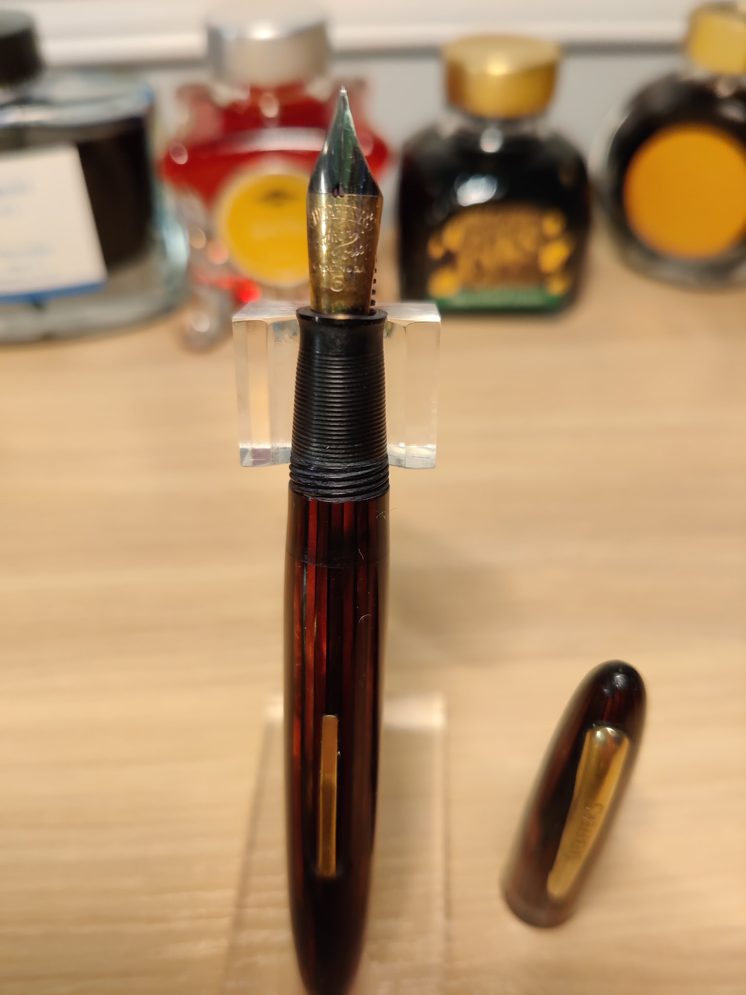 What model is this Sheaffer fountain pen with Feather Touch #5 nib?