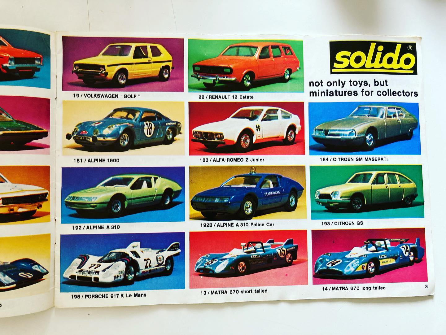 Catalogue Solido 1976 - Catalogue De Collection De Modèles Réduits Automobiles Vintage
