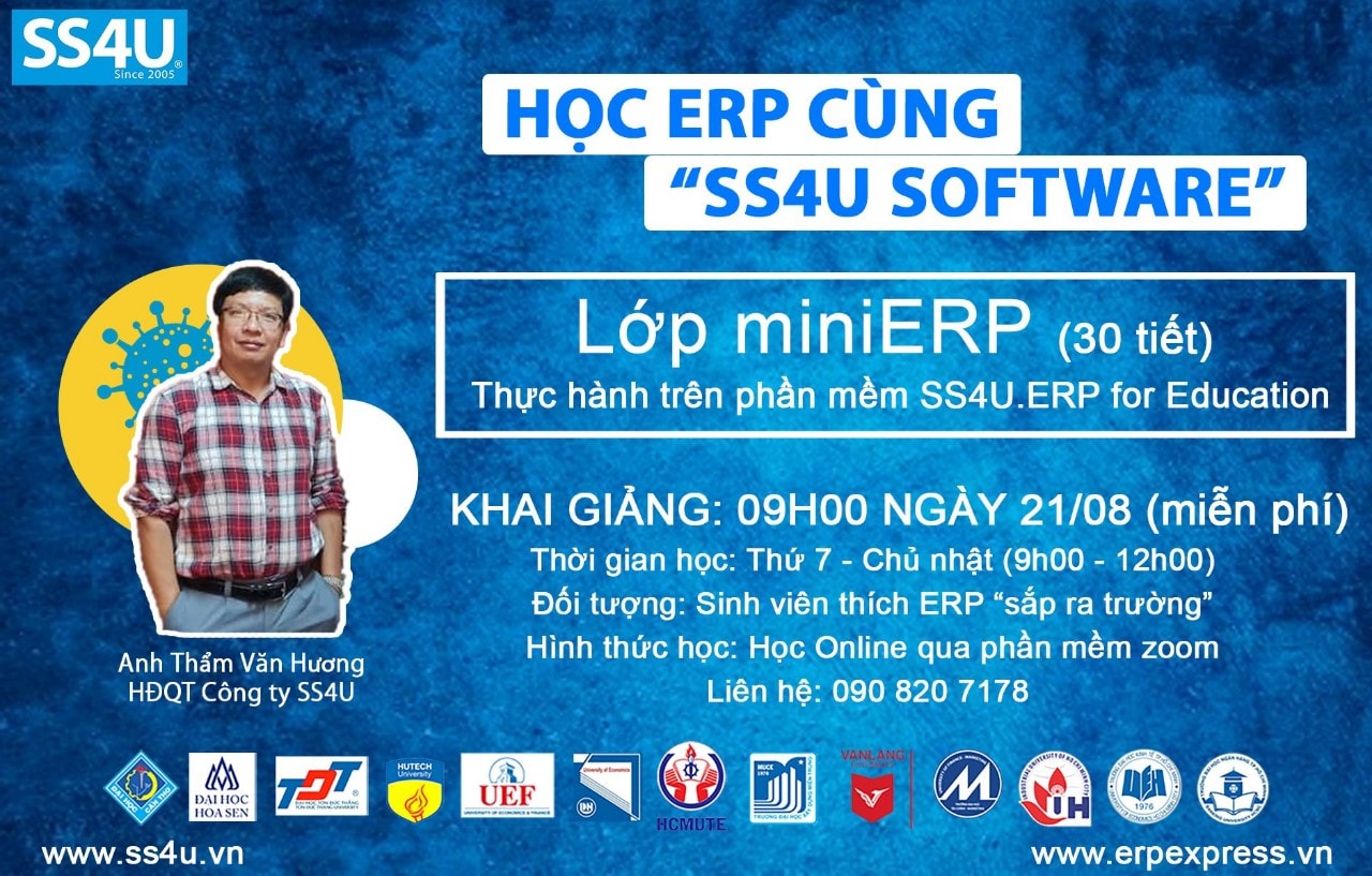 📢📢 THÔNG BÁO KHAI GIẢNG LỚP ONLINE miniERP (30 tiết) - HỌC ERP CÙNG ...