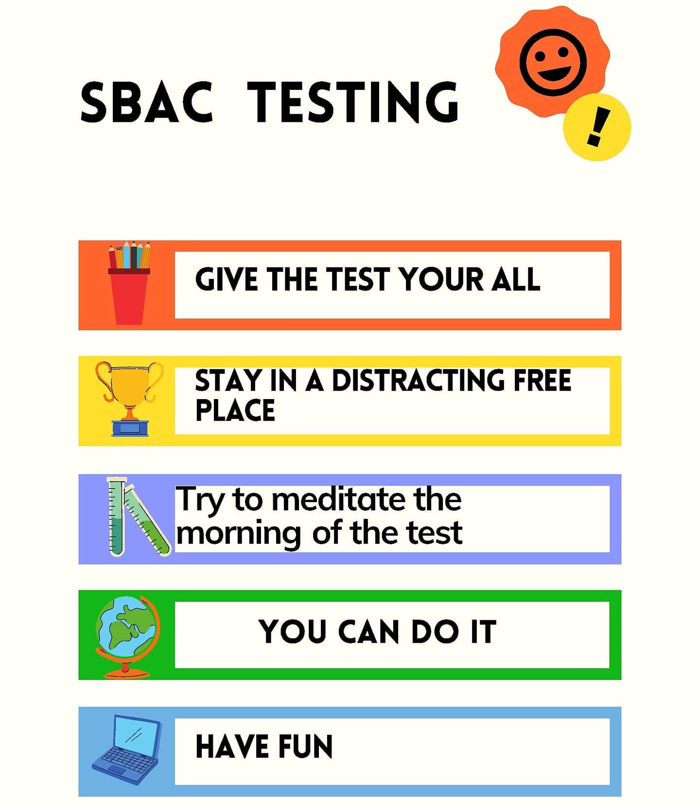 💡 Here are some SBAC tips from our... - Hosler Middle School2 | Facebook
