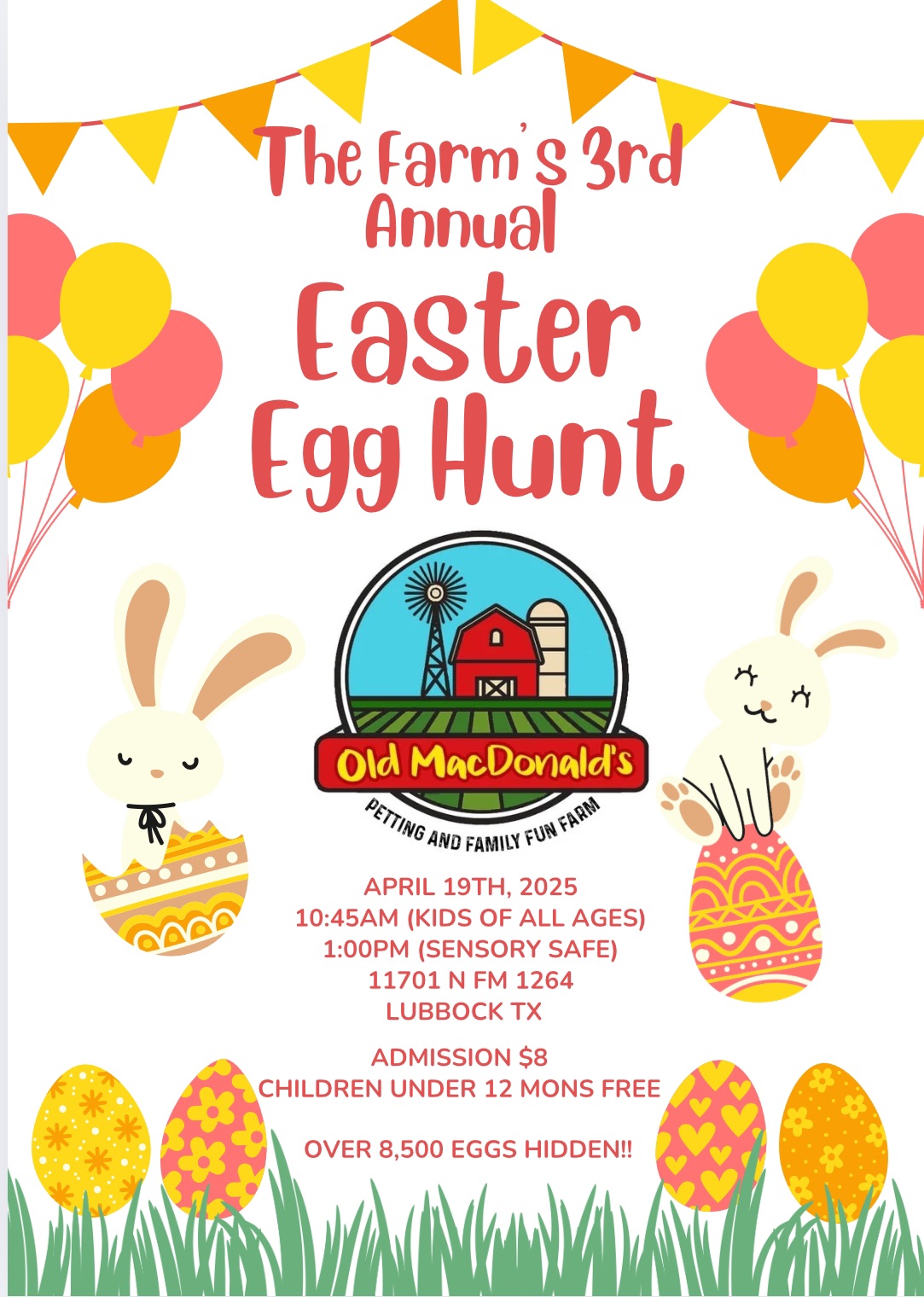 The Farm’s 3rd Annual Easter Egg Hunt!!