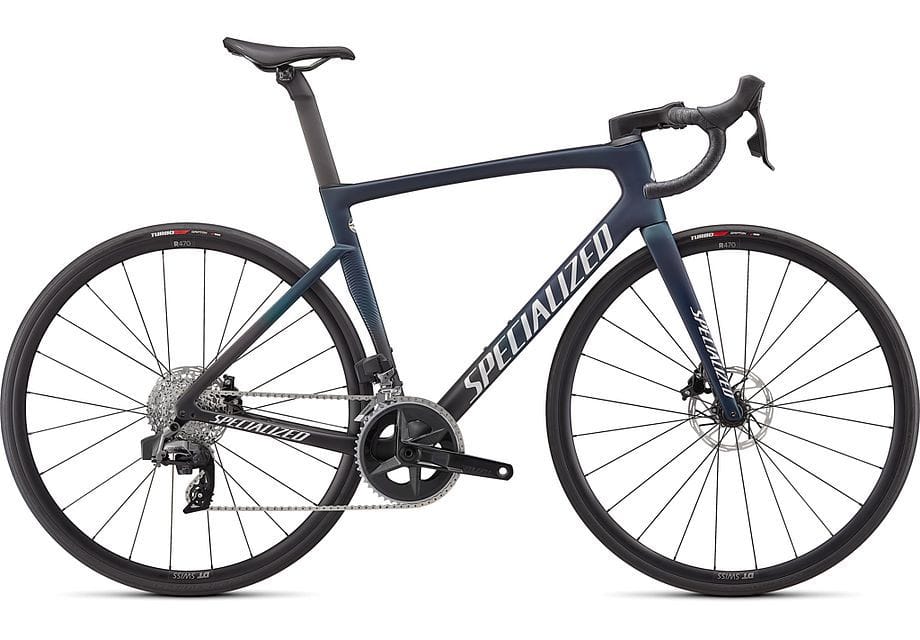 Sworks Tarmac SL7 Carbon/Chameleon Silver Green Color Run Size 49