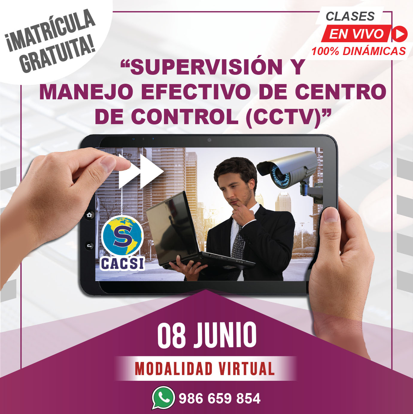 CACSI Perú - 🗣YA PRONTO INICIA EL CURSO VIRTUAL CCTV...