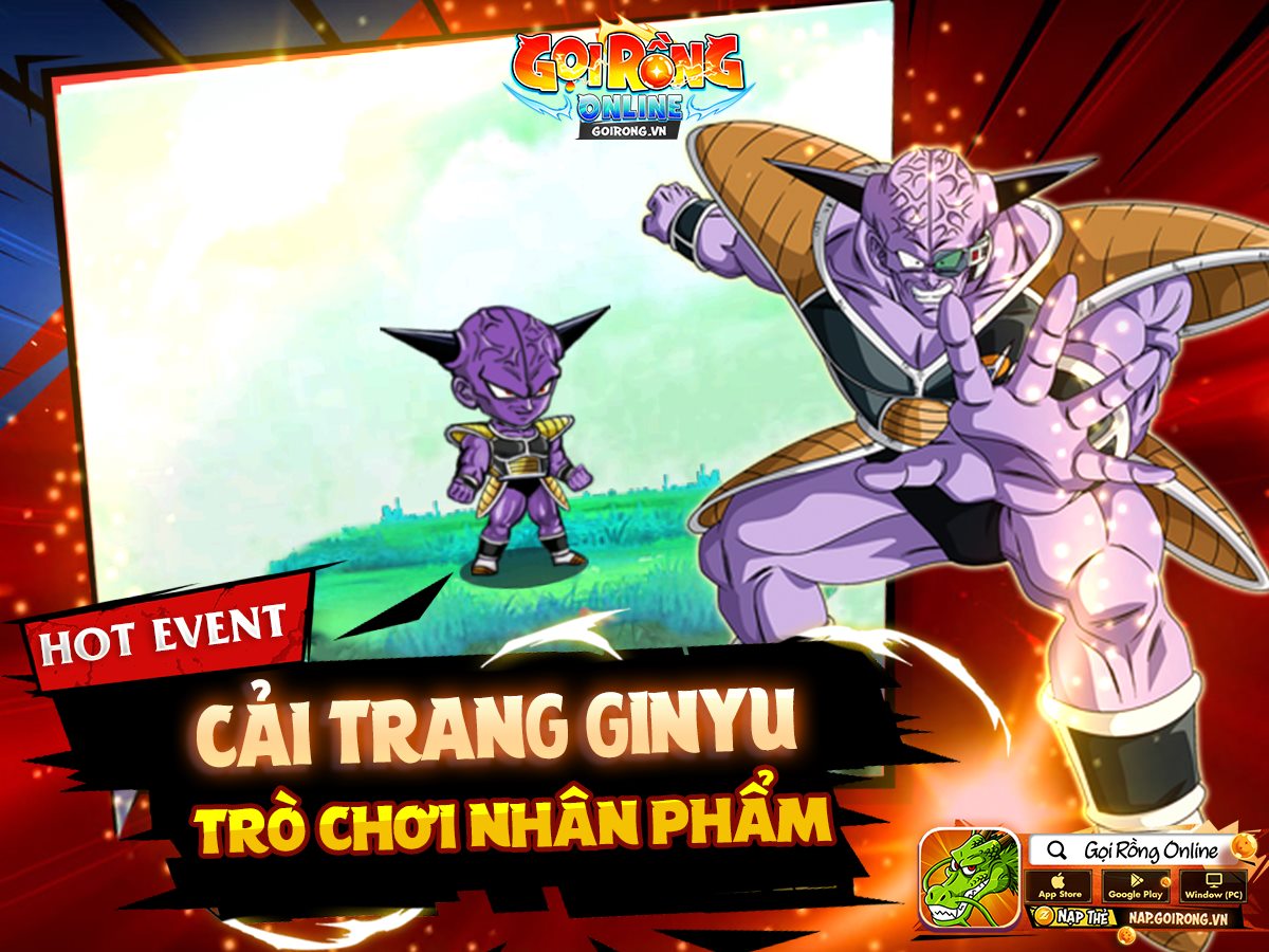 Gọi Rồng Online - 🔥 CẢI TRANG GINYU - TRÒ CHƠI NHÂN PHẨM 🔥... | Facebook