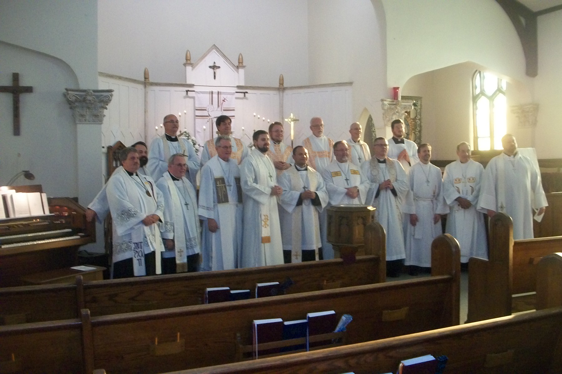 St. - The vested pastors in attendance at the service recognizing the ...