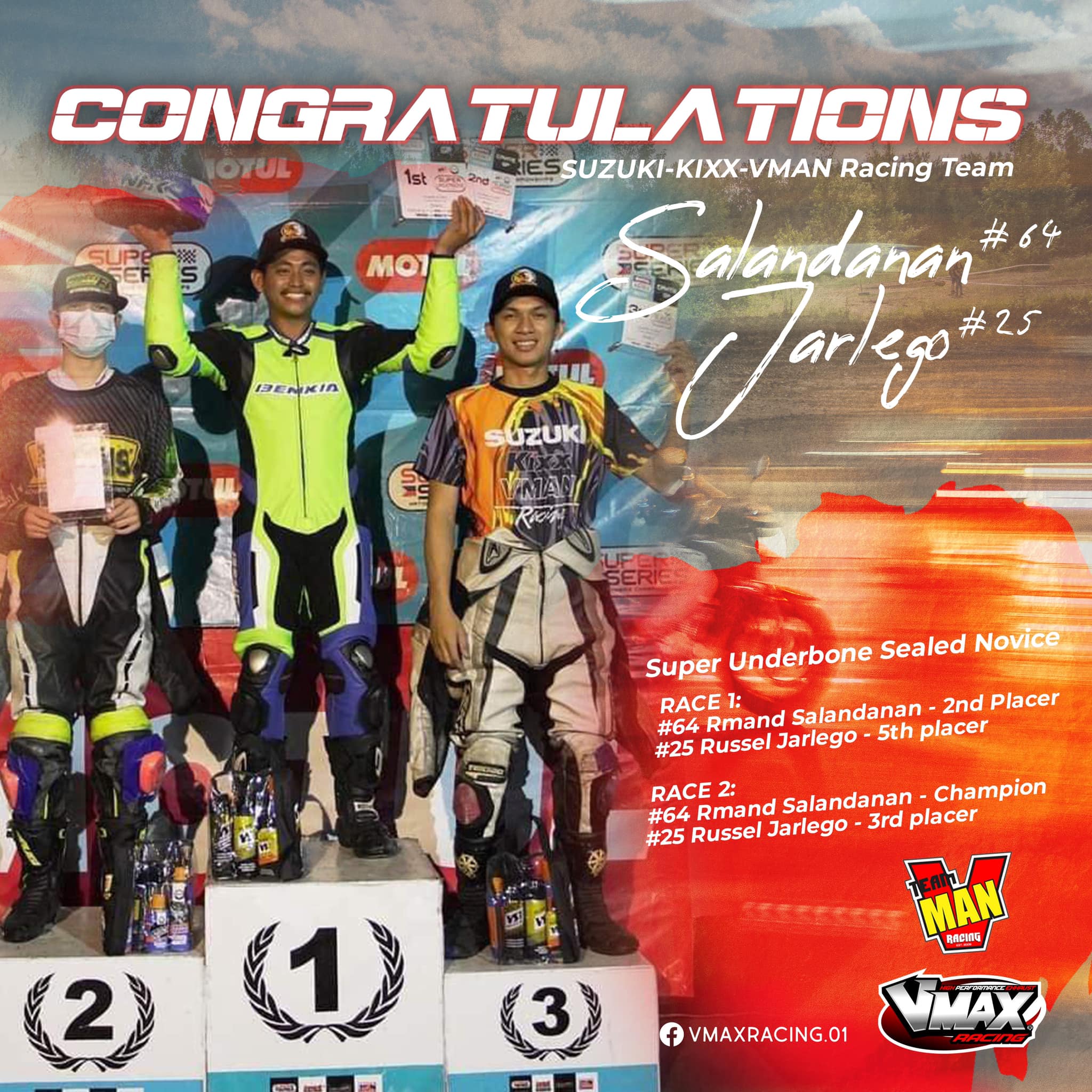 VMAX Racing - Congratulations to our #Champs RahSel...