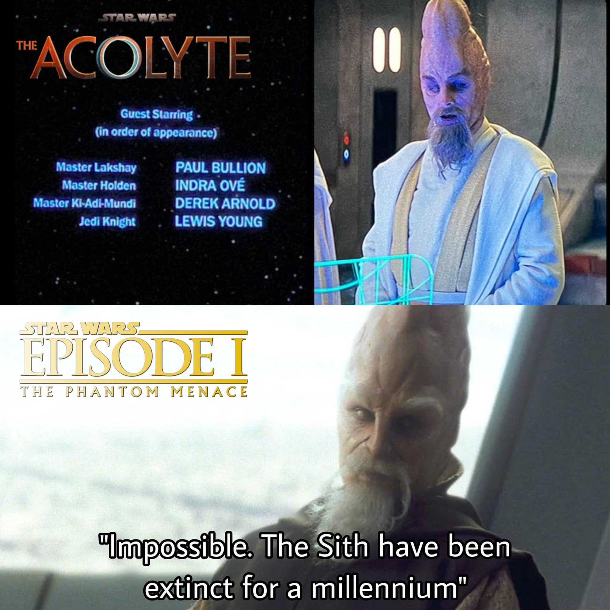 So Ki-Adi-Mundi was lying about the Sith or what⁉️?? #starwars 