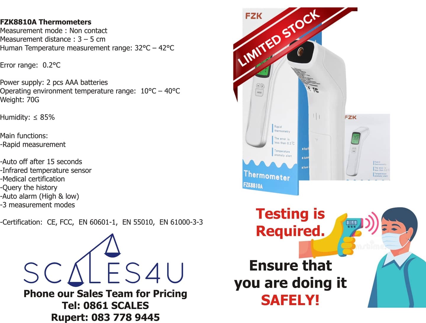 Scalerite - New Product - Infrared Body Thermometer....