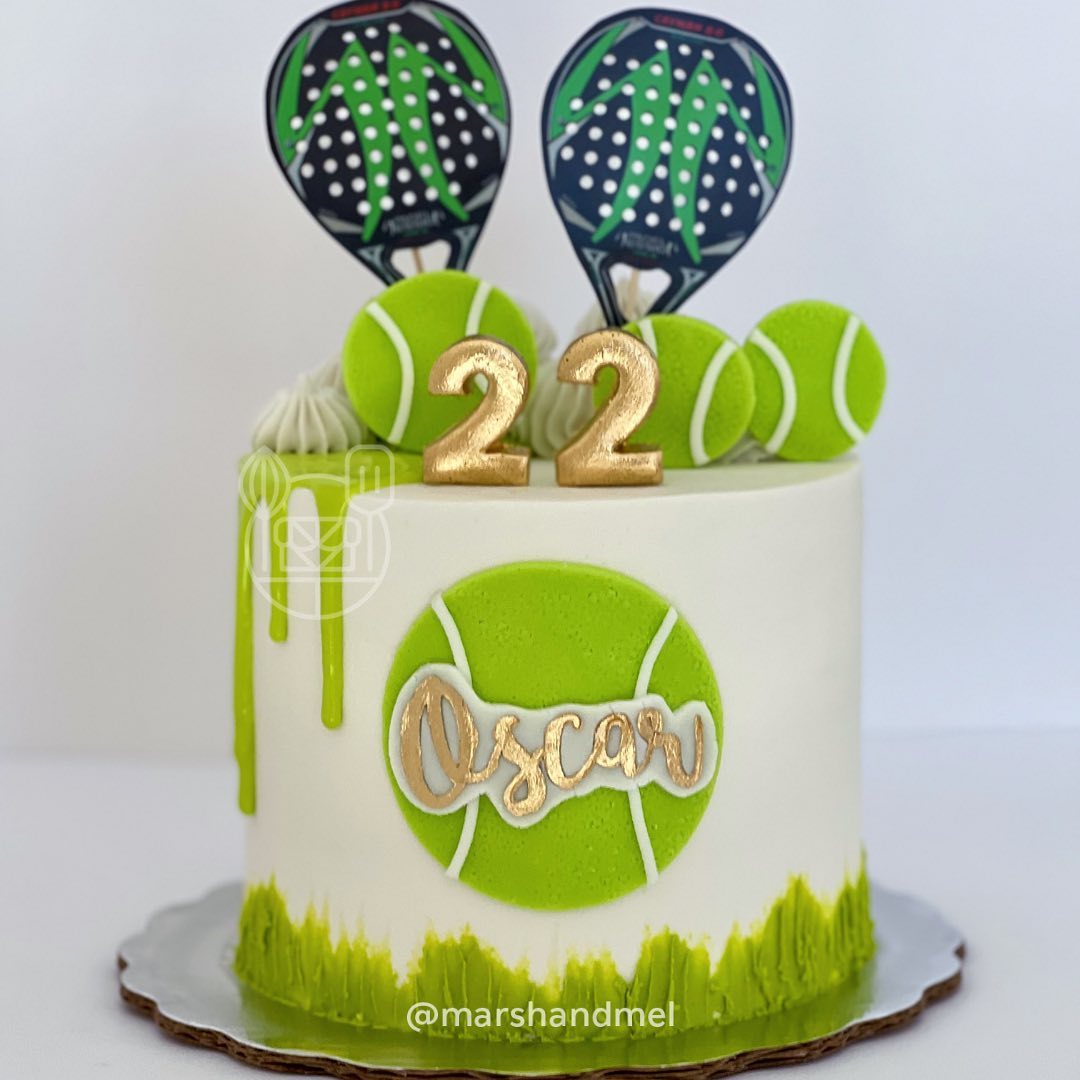 Marsh - Padel cake #cake #buttercream #buttercreamcake #pastel # ...