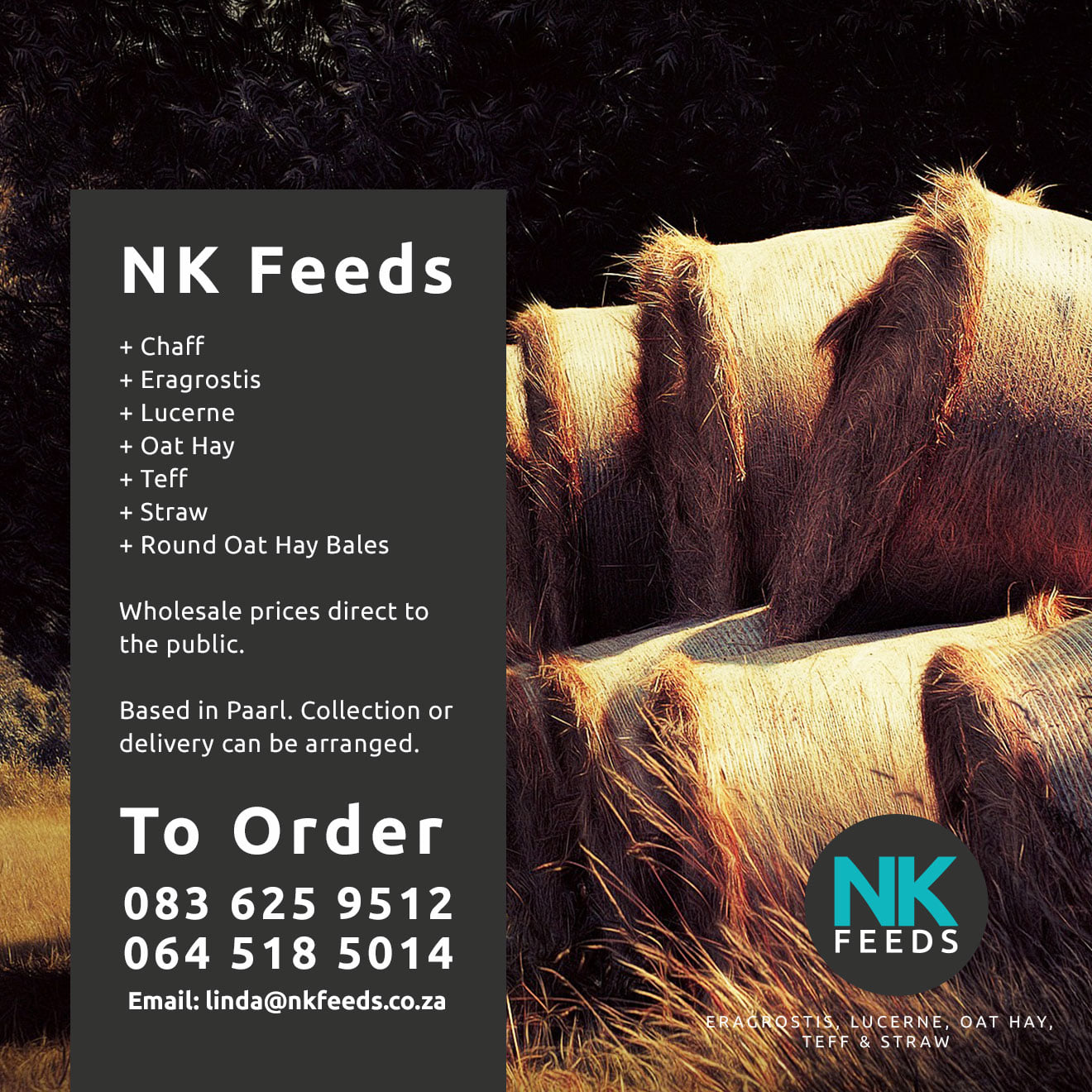 NK Feeds - Get your orders in. Animal Feed / Roughage 🐮🐴🐑 Excellent ...