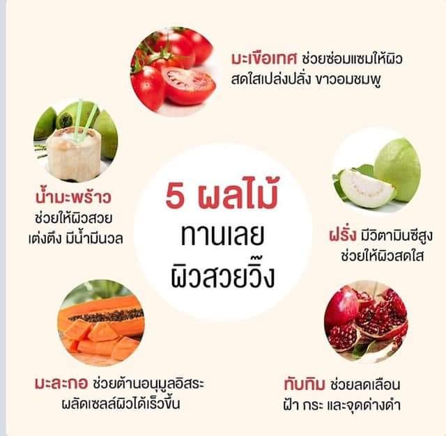 5 ผลไม้... - EUSU ผลิตภัณฑ์ดูแลผิวหน้า