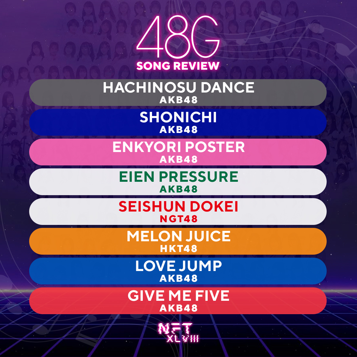 The ABC Hour Setlist [AKB48] M01 First Rabbit M02 Anonatsu no