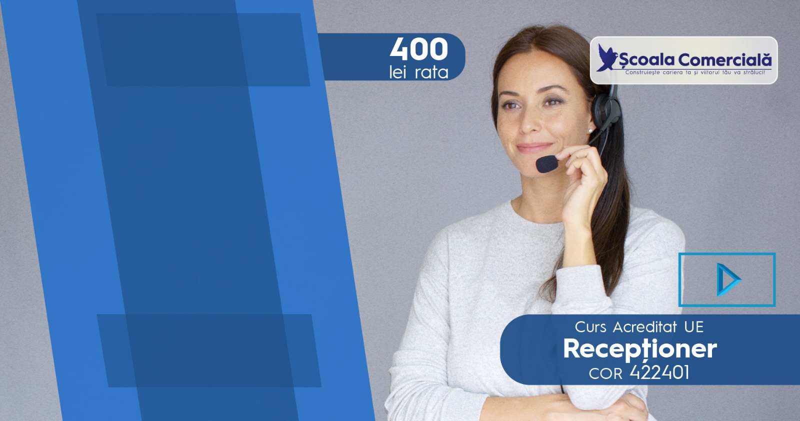 Curs Receptioner Recunoscut UE - se transmite si Seminar Web