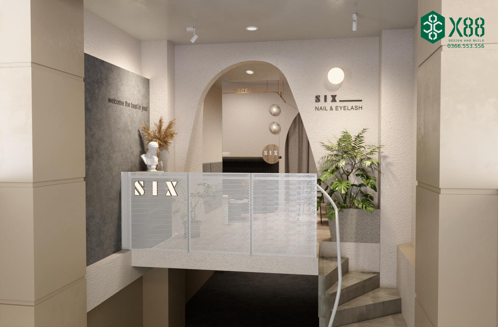 X88 Design - ĐẦU TƯ 2XX TRIỆU ĐỂ THAY ĐỔI NỘI THẤT SPA...