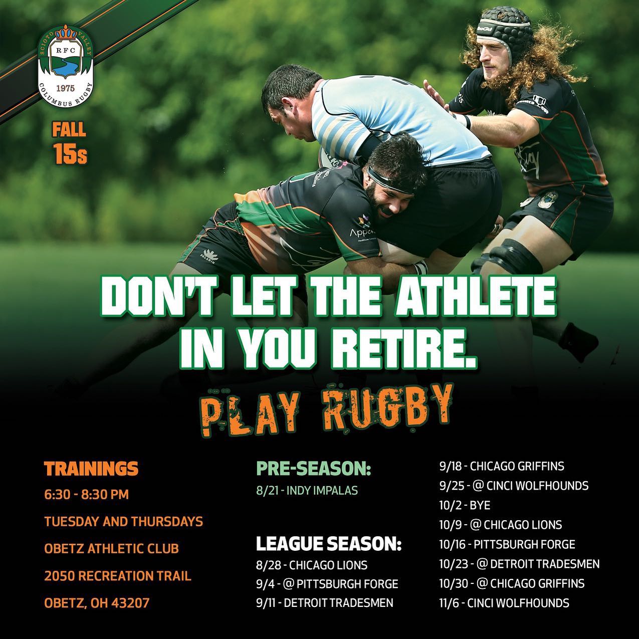 🚨RUGBY IS BACK🚨 Don’t forget... - The Columbus Rugby Club